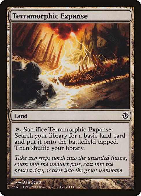 Terramorphic Expanse, carta Magic di tipo Land illustrata da Dan Murayama Scott