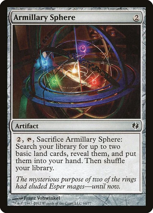 Armillary Sphere, carta Magic di tipo Artifact illustrata da Franz Vohwinkel