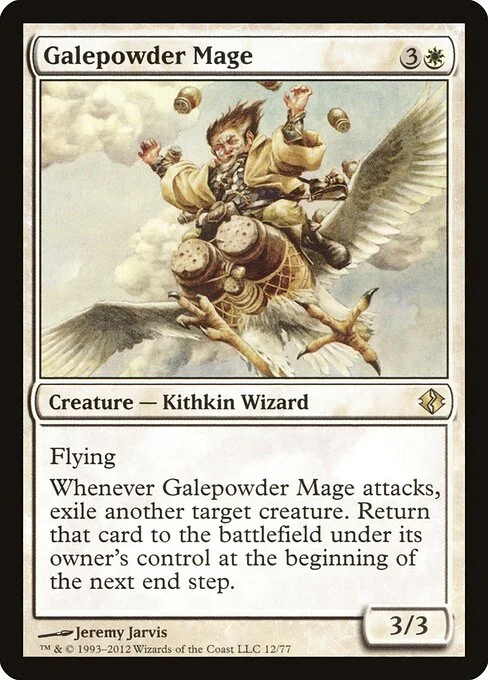 Galepowder Mage, carta Magic di tipo Creature — Kithkin Wizard illustrata da Jeremy Jarvis