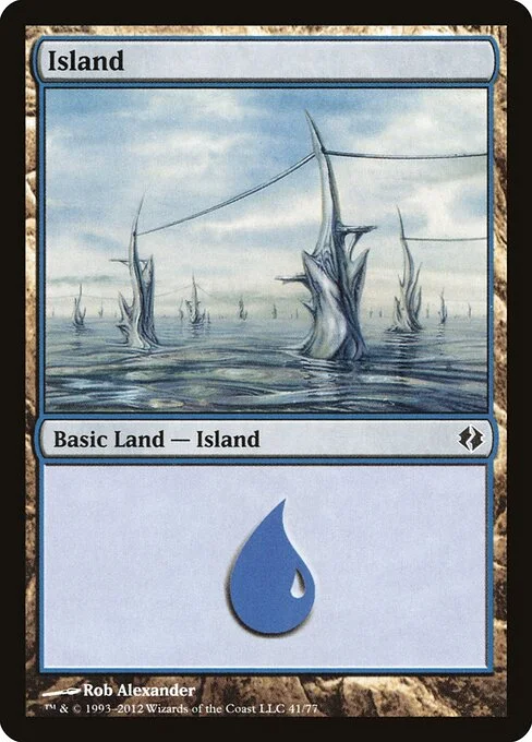 Island, carta Magic di tipo Basic Land — Island illustrata da Rob Alexander