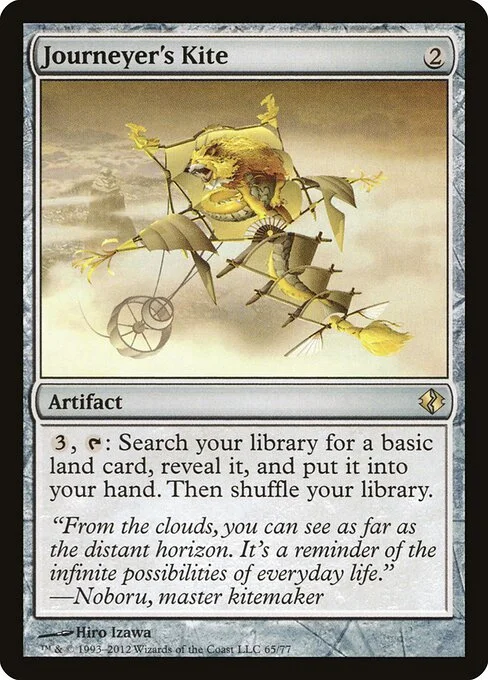 Journeyer's Kite, carta Magic di tipo Artifact illustrata da Hiro Izawa