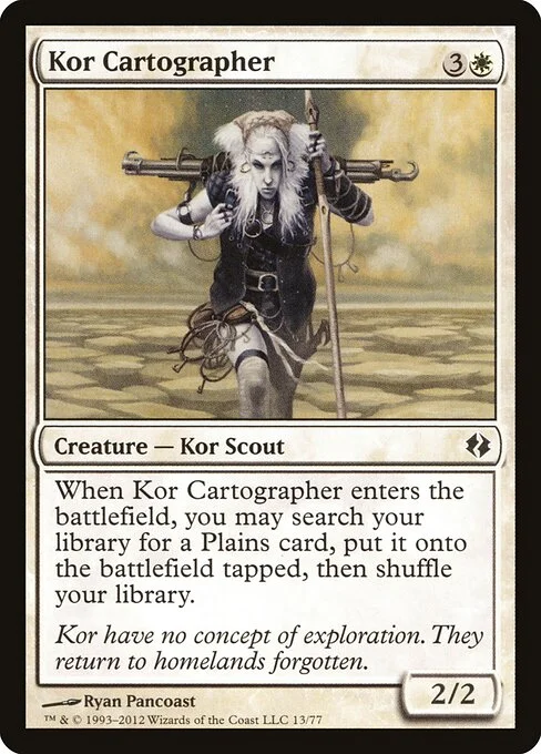 Kor Cartographer, carta Magic di tipo Creature — Kor Scout illustrata da Ryan Pancoast