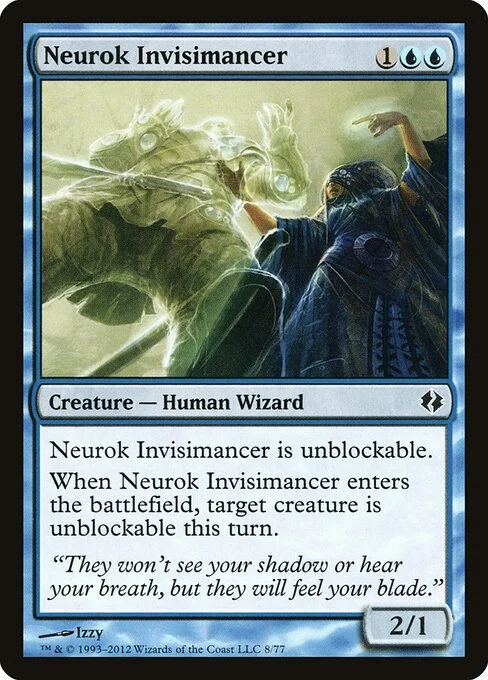 Neurok Invisimancer, carta Magic di tipo Creature — Human Wizard illustrata da Izzy
