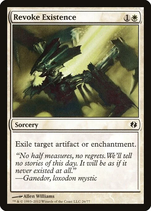 Revoke Existence, carta Magic di tipo Sorcery illustrata da Allen Williams