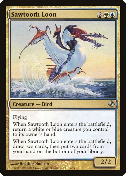 Sawtooth Loon, carta Magic di tipo Creature — Bird illustrata da Heather Hudson