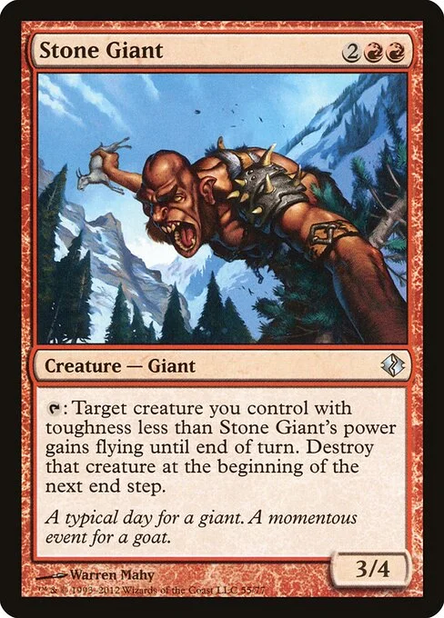 Stone Giant, carta Magic di tipo Creature — Giant illustrata da Warren Mahy