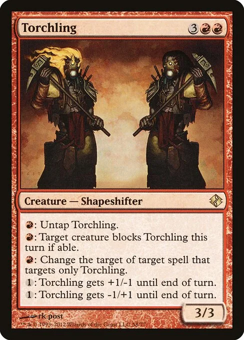Torchling, carta Magic di tipo Creature — Shapeshifter illustrata da rk post
