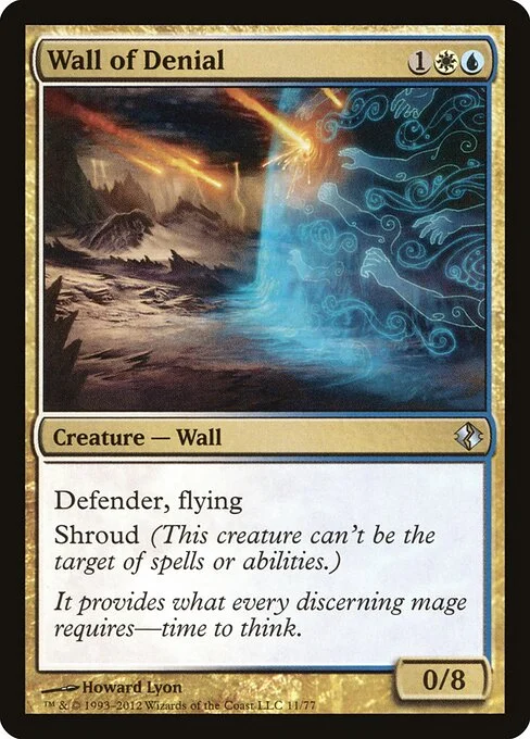Wall of Denial, carta Magic di tipo Creature — Wall illustrata da Howard Lyon