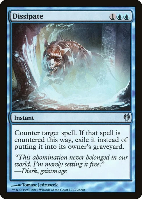 Dissipate, carta Magic di tipo Instant illustrata da Tomasz Jedruszek