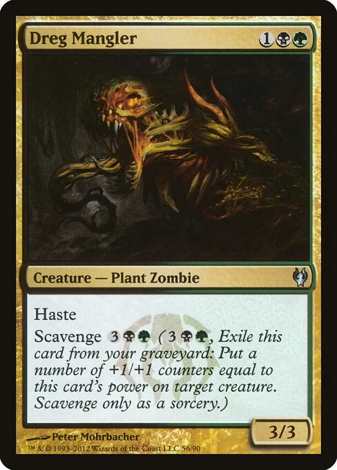 Dreg Mangler, carta Magic di tipo Creature — Plant Zombie illustrata da Peter Mohrbacher