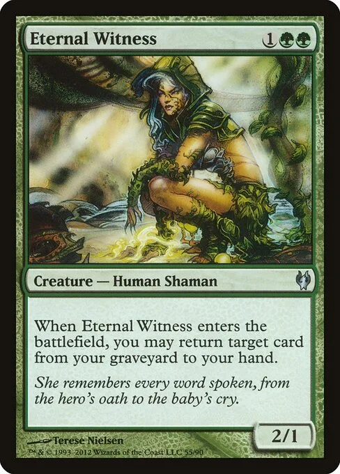 Eternal Witness, carta Magic di tipo Creature — Human Shaman illustrata da Terese Nielsen