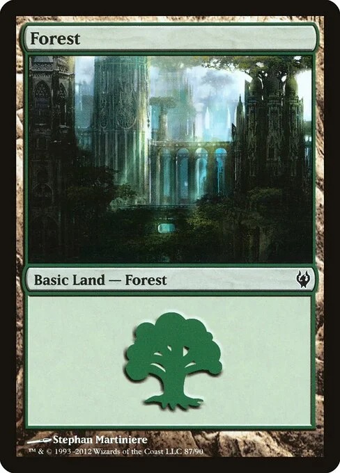 Forest, carta Magic di tipo Basic Land — Forest illustrata da Stephan Martiniere