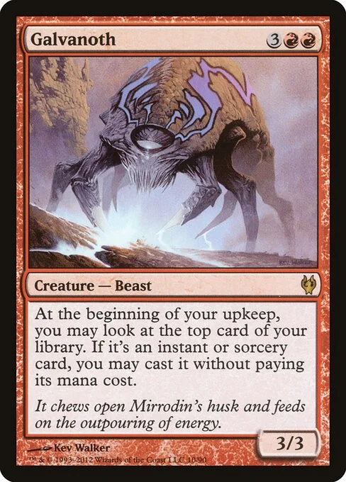 Galvanoth, carta Magic di tipo Creature — Beast illustrata da Kev Walker