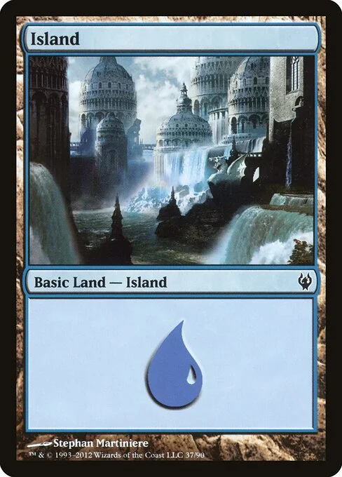 Island, carta Magic di tipo Basic Land — Island illustrata da Stephan Martiniere