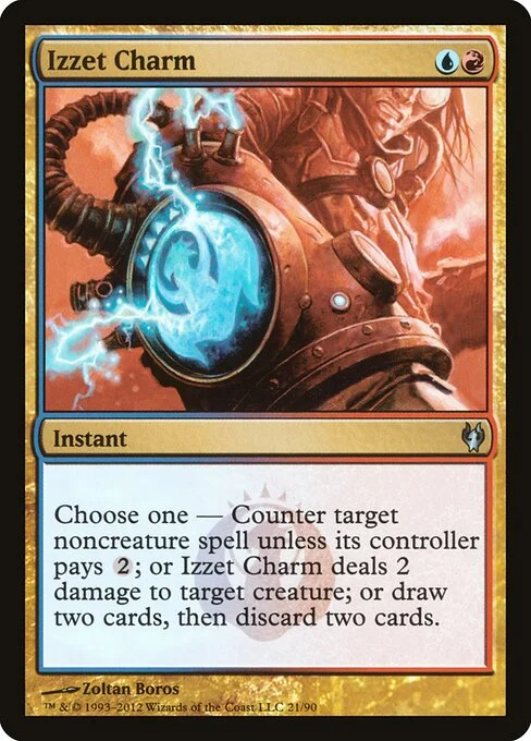 Izzet Charm, carta Magic di tipo Instant illustrata da Zoltan Boros