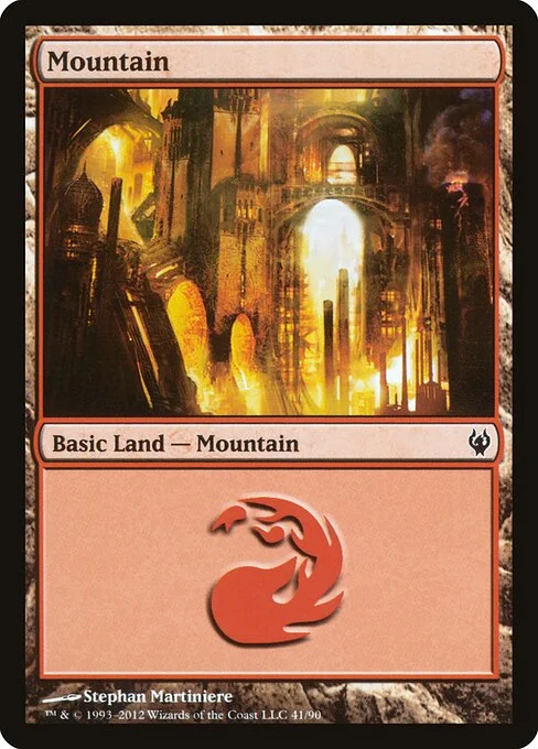Mountain, carta Magic di tipo Basic Land — Mountain illustrata da Stephan Martiniere