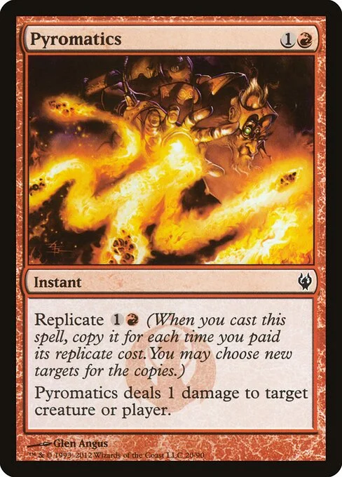 Pyromatics, carta Magic di tipo Instant illustrata da Glen Angus