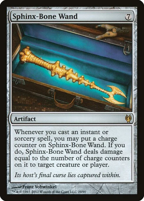 Sphinx-Bone Wand, carta Magic di tipo Artifact illustrata da Franz Vohwinkel