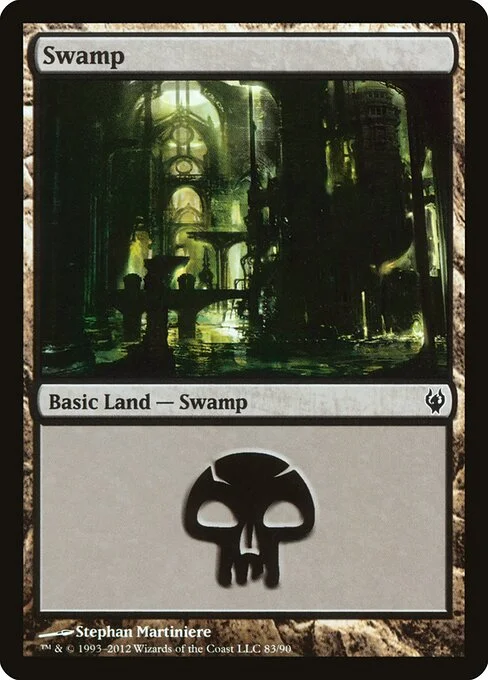 Swamp, carta Magic di tipo Basic Land — Swamp illustrata da Stephan Martiniere
