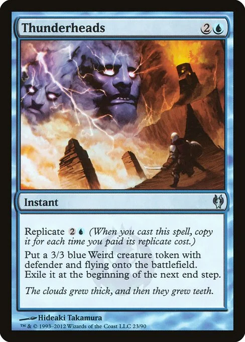 Thunderheads, carta Magic di tipo Instant illustrata da Hideaki Takamura