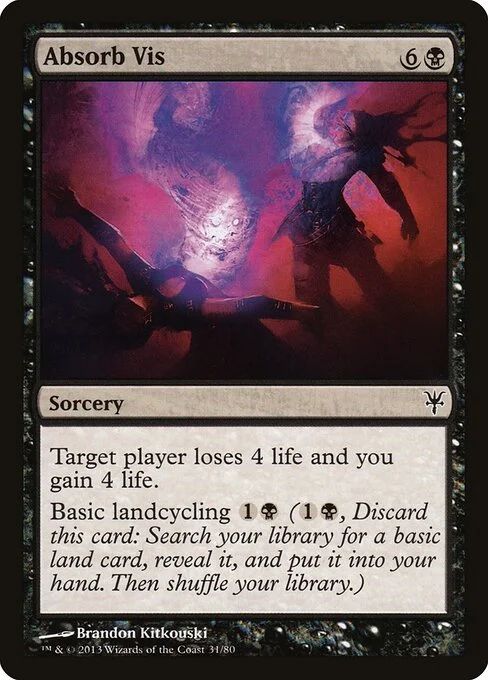 Absorb Vis, carta Magic di tipo Sorcery illustrata da Brandon Kitkouski