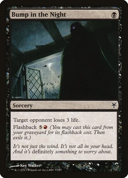 Bump in the Night, carta Magic di tipo Sorcery illustrata da Kev Walker