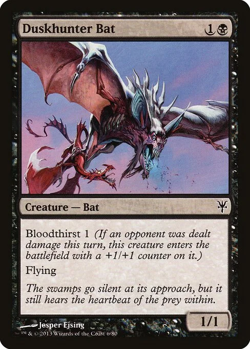Duskhunter Bat, carta Magic di tipo Creature — Bat illustrata da Jesper Ejsing