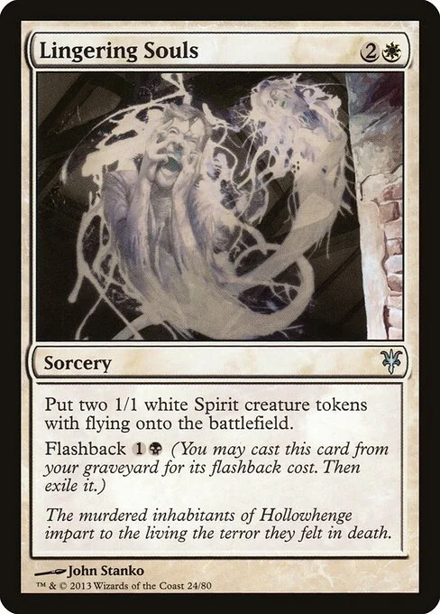 Lingering Souls, carta Magic di tipo Sorcery illustrata da John Stanko