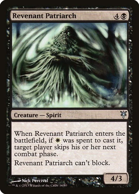 Revenant Patriarch, carta Magic di tipo Creature — Spirit illustrata da Nick Percival