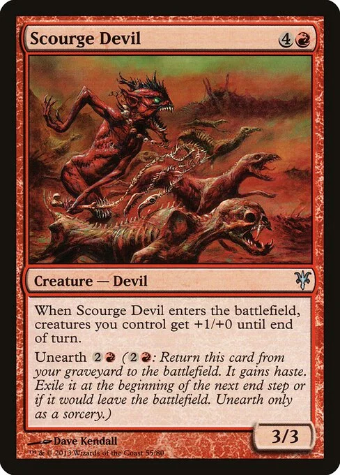 Scourge Devil, carta Magic di tipo Creature — Devil illustrata da Dave Kendall
