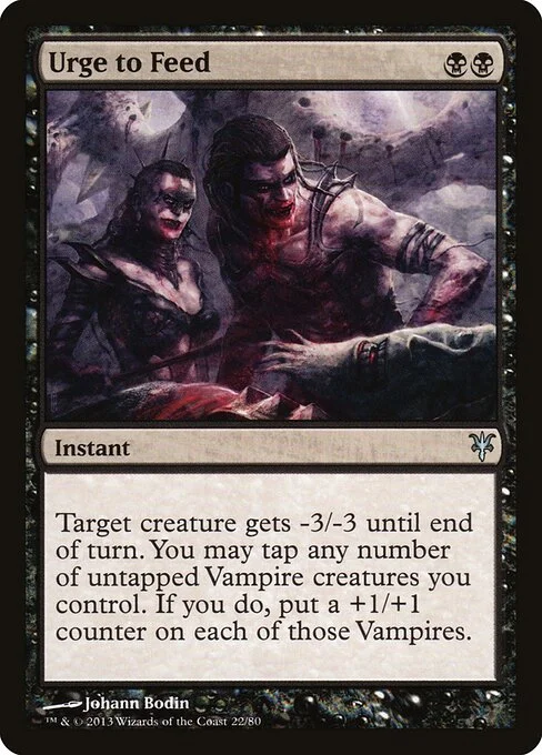Urge to Feed, carta Magic di tipo Instant illustrata da Johann Bodin