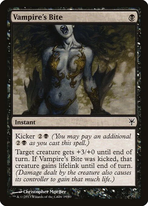Vampire's Bite, carta Magic di tipo Instant illustrata da Christopher Moeller