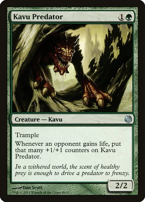 Kavu Predator, carta Magic di tipo Creature — Kavu illustrata da Dan Murayama Scott