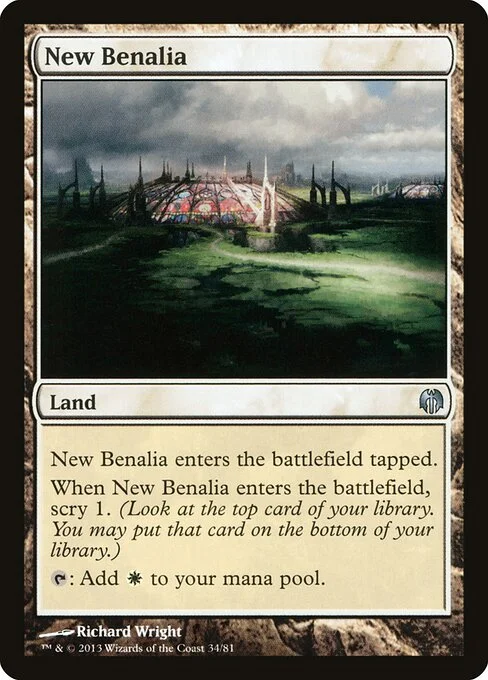 New Benalia, carta Magic di tipo Land illustrata da Richard Wright