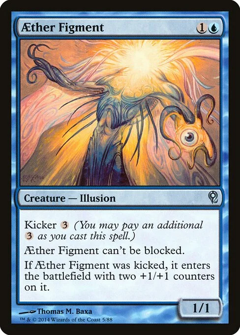 Aether Figment, carta Magic di tipo Creature — Illusion illustrata da Thomas M. Baxa