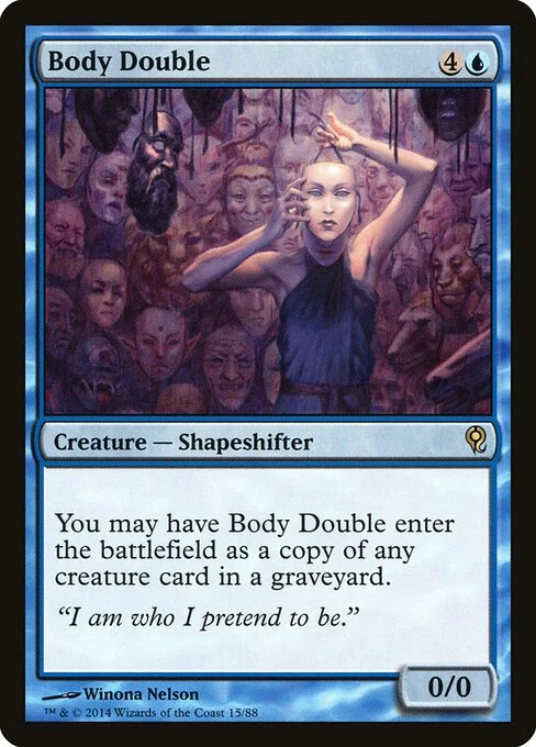 Body Double, carta Magic di tipo Creature — Shapeshifter illustrata da Winona Nelson