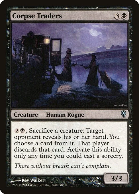 Corpse Traders, carta Magic di tipo Creature — Human Rogue illustrata da Kev Walker