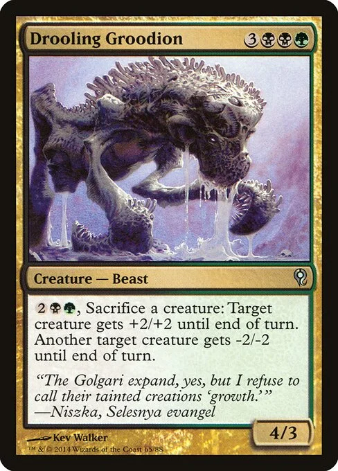 Drooling Groodion, carta Magic di tipo Creature — Beast illustrata da Kev Walker