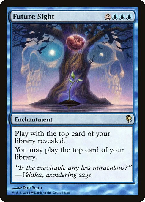 Future Sight, carta Magic di tipo Enchantment illustrata da Dan Murayama Scott