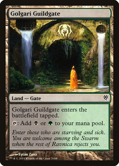 Golgari Guildgate, carta Magic di tipo Land — Gate illustrata da Eytan Zana