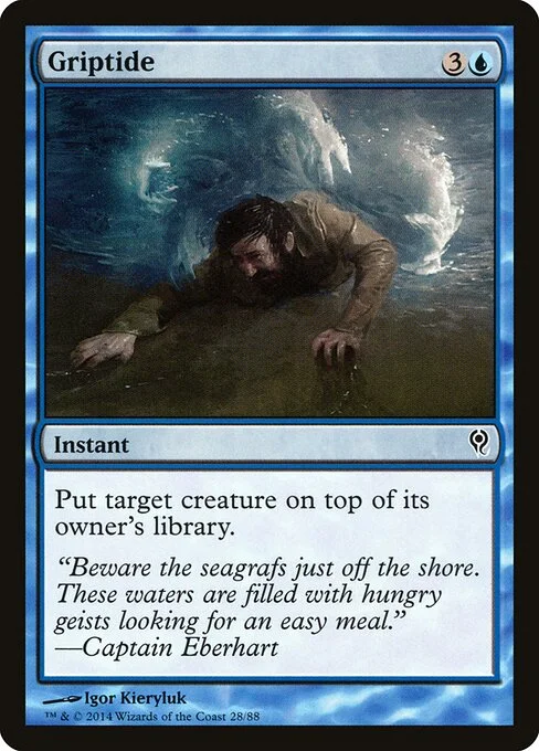 Griptide, carta Magic di tipo Instant illustrata da Igor Kieryluk