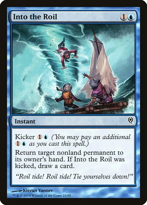 Into the Roil, carta Magic di tipo Instant illustrata da Kieran Yanner