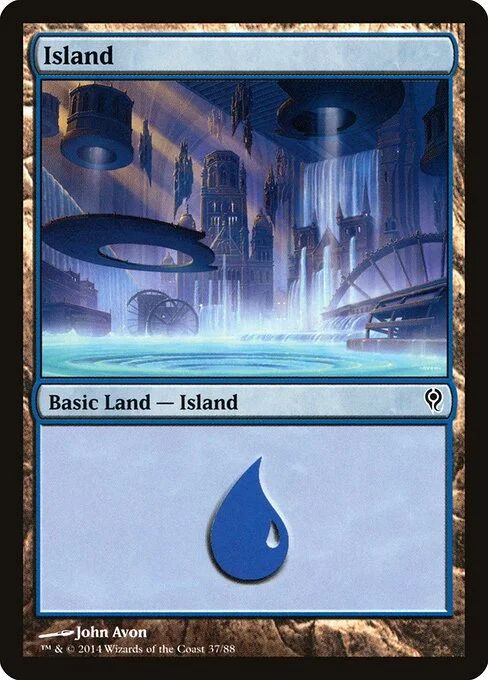Island, carta Magic di tipo Basic Land — Island illustrata da John Avon