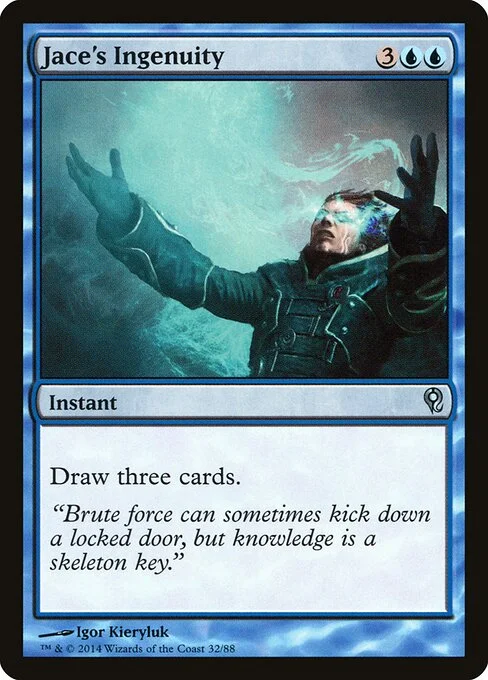 Jace's Ingenuity, carta Magic di tipo Instant illustrata da Igor Kieryluk
