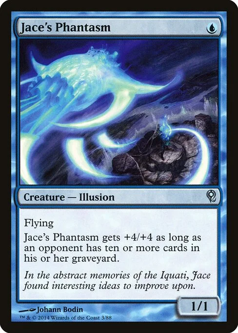 Jace's Phantasm, carta Magic di tipo Creature — Illusion illustrata da Johann Bodin