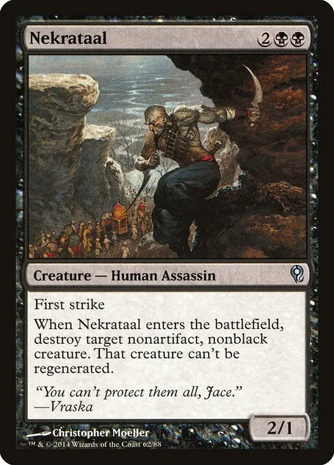 Nekrataal, carta Magic di tipo Creature — Human Assassin illustrata da Christopher Moeller