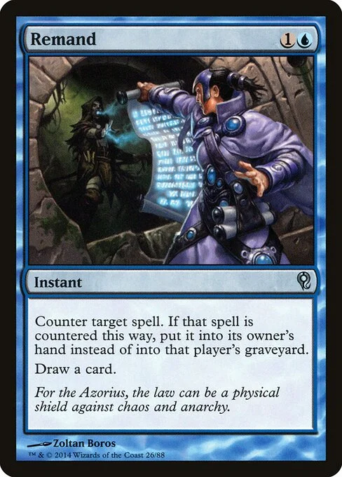Remand, carta Magic di tipo Instant illustrata da Zoltan Boros