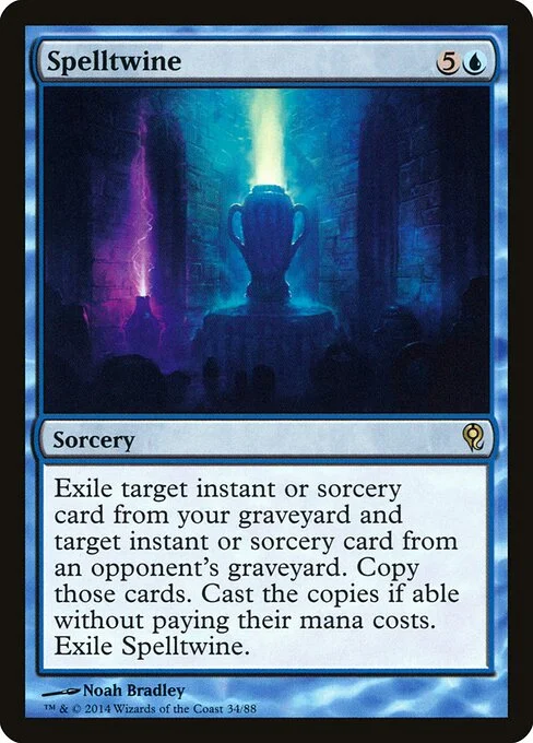 Spelltwine, carta Magic di tipo Sorcery illustrata da Noah Bradley
