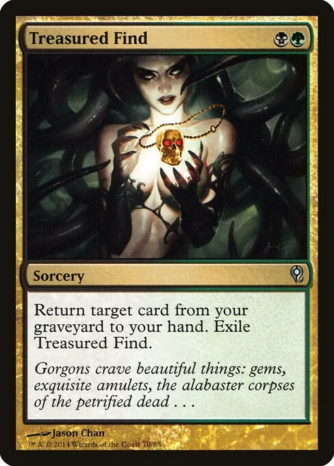 Treasured Find, carta Magic di tipo Sorcery illustrata da Jason Chan