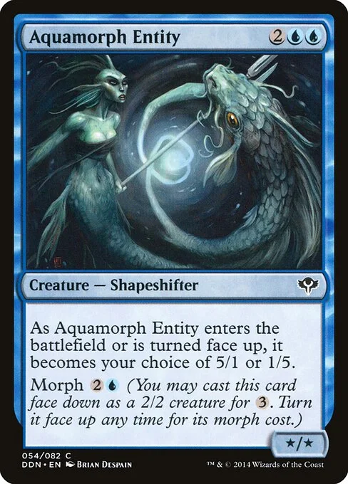 Aquamorph Entity, carta Magic di tipo Creature — Shapeshifter illustrata da Brian Despain